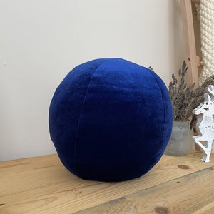 Puffy Velvet Ball Pillow, Round Throw Ball, Circle Ball Pillows, Velvet Ball Cushion Home Decor, Cute Throw Round Huggable Pillow image 4