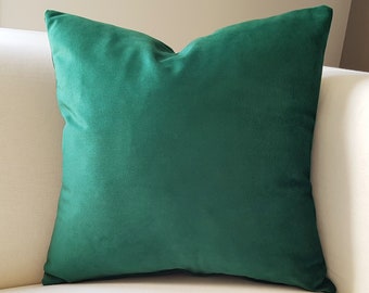 Luxury Dark Green Velvet Pillow