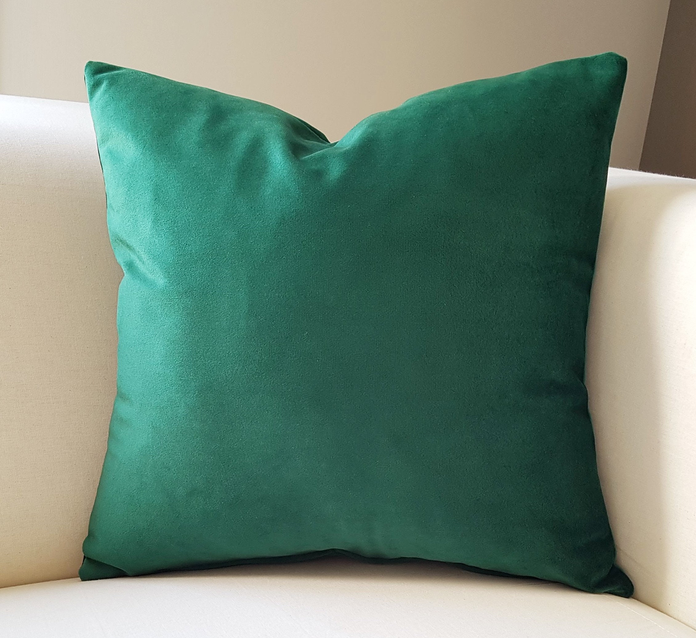 Luxury Dark Green Velvet PillowDecorative PillowsGreen Etsy