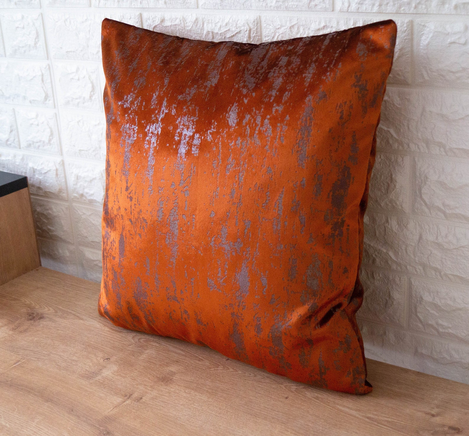 Burnt Orange Velvet Pillow Cover Premium Quality Decorative Etsy