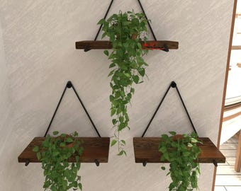 Simple y elegante: estante decorativo de madera maciza de 3 niveles