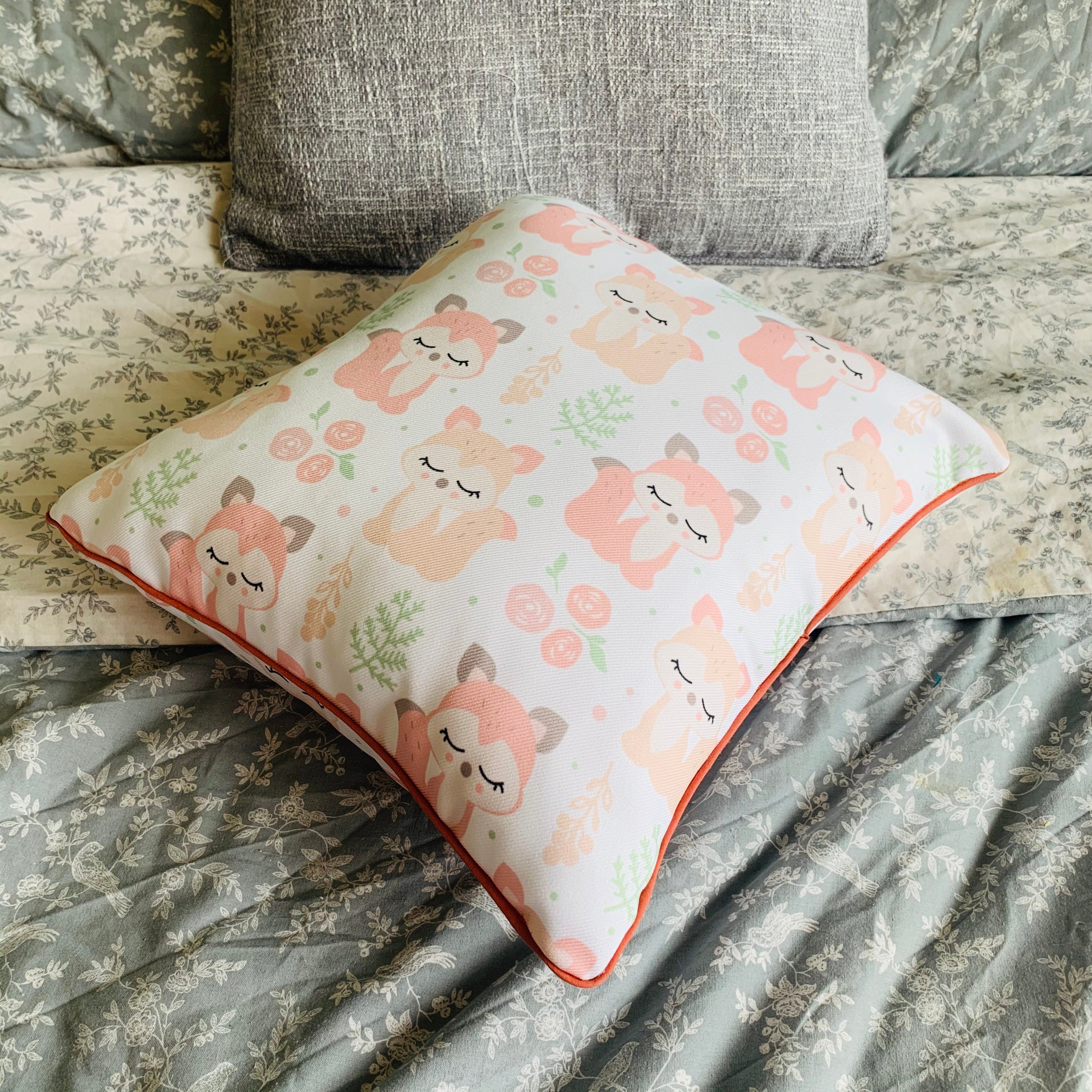 Cute, Handmade Animal Print Decorative Cushions 30x30cm Etsy UK