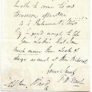 General Frederick William Trench Army General and Politician Signed Autographed Letter