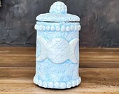 Triple Moon Apothecary Jar - Handcrafted for Herb Storage, Spells, and Rituals. Great for Spiritual Decor or as a Gift for a Pagan or Witch