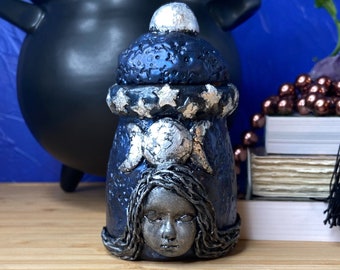 Starry Moon Goddess Apothecary Incense Jar