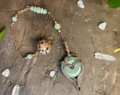 Unique Green Aventurine Crystal Pendulum - Handcrafted Copper for Divination, Spiritual Clarity & Decision-Making, Reiki Energy Healing Tool