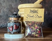 Heart’s Desire Hand Crafted Herbal Incense Blend, for Love, Romance, Passion, and Desire, Ideal for Witches, Healers and Ritual Practitioner