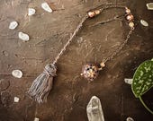 Handcrafted Copper Wire Witch Broomstick Pendulum - Unique Spiritual Tool for Divination, Dowsing, and Energy Healing