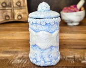 Triple Moon Apothecary Jar - Handcrafted to Honor the Goddess and for Spells, Herbs, Crystals and Spiritual Decor, Divine Feminine Gift