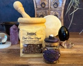 Dark Moon Magick Hand Crafted Herbal Incense Blend, for Shadow Work, Introspection, and Releasing, Ideal for Lunar Witches and Healers