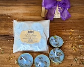 Healing Spell Tealight Candle Set – Handcrafted with Clear Quartz Crystals and Herbs for Energy Restoration & Wellness | Witchcraft Supplies