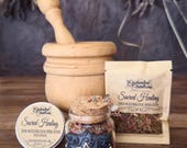 Sacred Healing Herbal Incense Blend - Reiki, Spiritual Renewal,  Balance and Wellbeing Handcrafted Spellwork Herbs