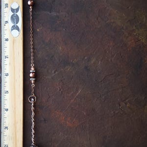 Handcrafted Copper Wire Witch Broomstick Pendulum with Clear Quartz Crystal - Spiritual Tool for Divination, Dowsing, and Energy Healing image 10