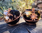 Ritual Candle Holder Set, Dark Deity Altar Candle Holders, Wiccan Altar Tools, Goddess and God, Witch Decor