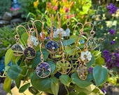 Tree of Life Copper Wire Plant Stake | Crystal Houseplant Decor, Choice of 15 Gemstones — Handcrafted Gift