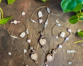 Rose Quartz Heart Crystal Pendulum - Intuitively Made Witchy Gifts for Dowsing, Self Love Energy Healing Divination Tools, Chakra Balancing