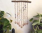 Rainbow Chakra Lotus Crystal Curtain Suncatcher | Clear Quartz & Amethyst Handmade Wall Décor for Balance, Alignment and Chakra Energy