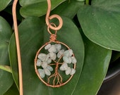 Green Aventurine Tree of Life Crystal Plant Stake, Green Aventurine Fertility For Plant Growth and Support, Crystal Plant Decor, Plant Gift