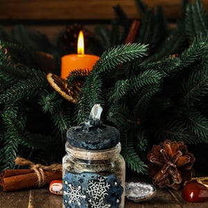 Winter Solstice Herbal Incense Blend, Introspection & Renewal Yule Rituals, Seasonal Magick, Winter Blessings Spellwork image 10