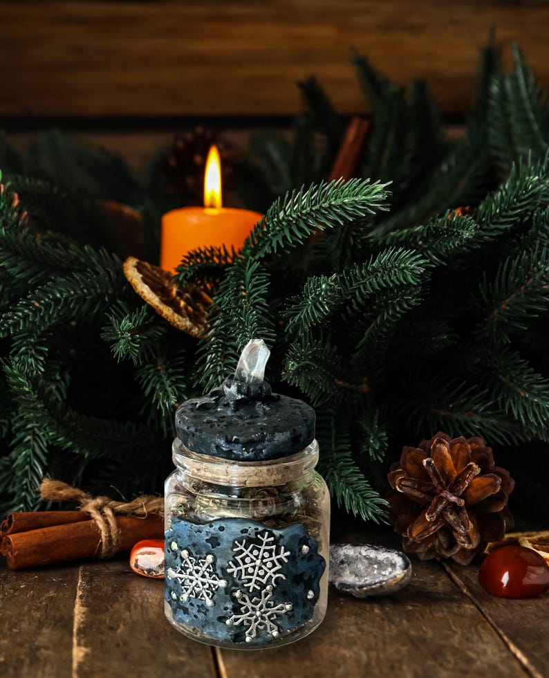 Winter Solstice Herbal Incense Blend, Introspection & Renewal Yule Rituals, Seasonal Magick, Winter Blessings Spellwork image 10