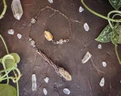 Copper Wire Pendulum with Citrine | Handcrafted Divination Tool — Witchy Gift
