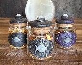 Lunar Cycle Herb Set | 3 Moon Phase Witchcraft Blends for Dark, New and Full Moon Ritual — Handcrafted Witchy Gift