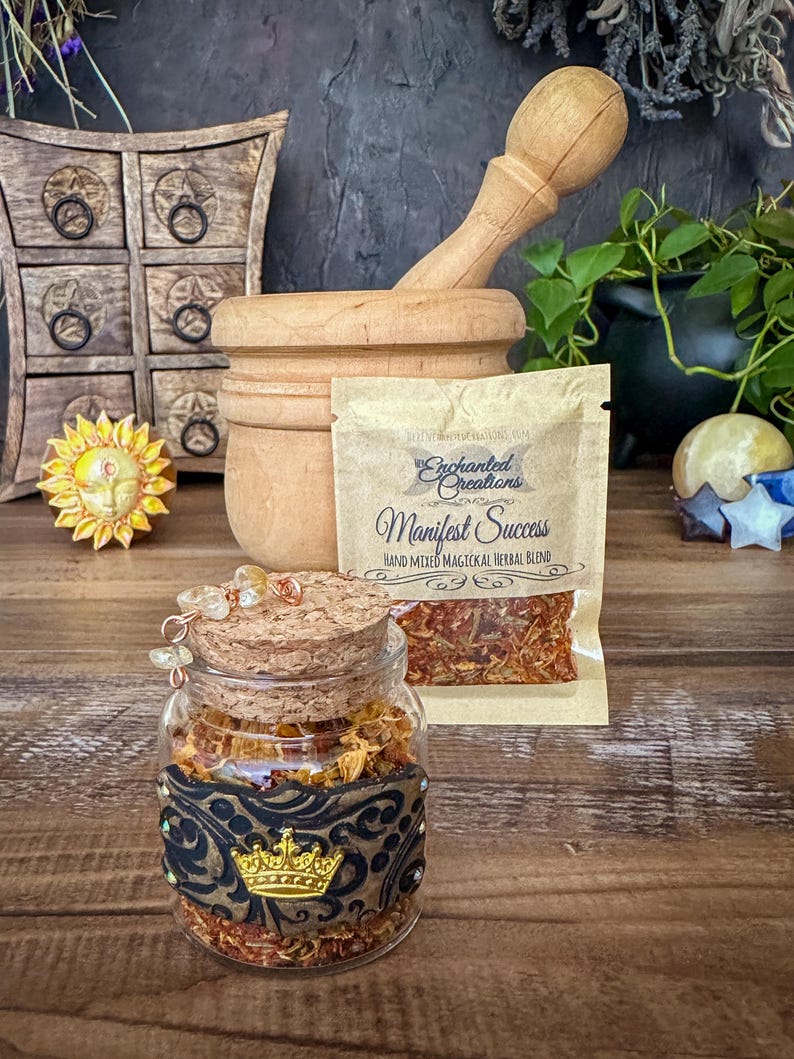 Manifest Success Herbal Incense Blend | Hand-Blended Manifestation Incense for Confidence & Success bild 8