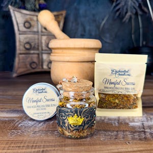 Manifest Success Herbal Incense Blend | Hand-Blended Manifestation Incense for Confidence & Success bild 1