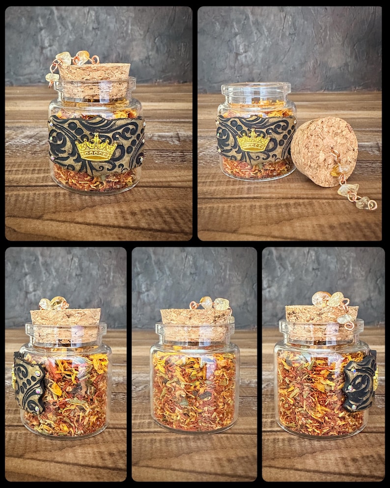 Manifest Success Herbal Incense Blend | Hand-Blended Manifestation Incense for Confidence & Success 2 oz Artisan Jar