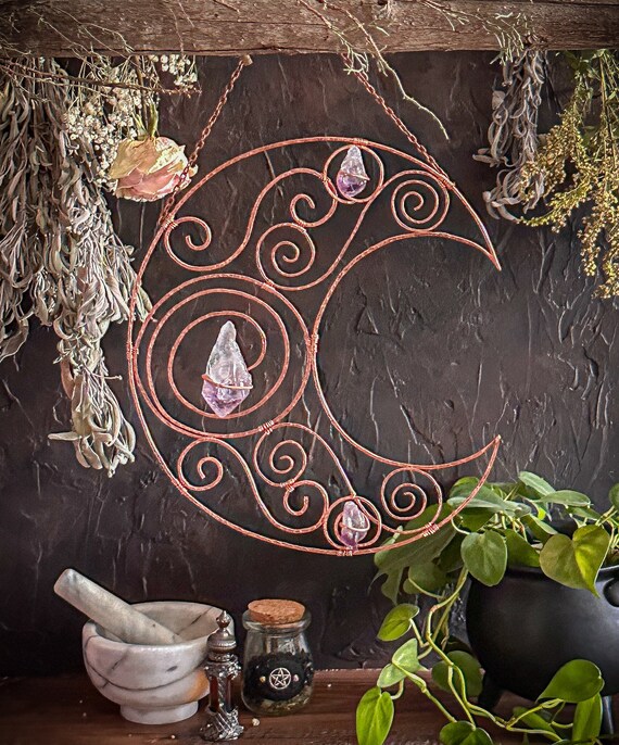 Hammered Copper Wire Art