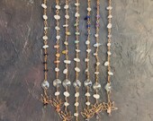 Chakra Lotus Crystal Beaded Curtain | Spiritual Wall Art Suncatcher — Energy Healing Gift