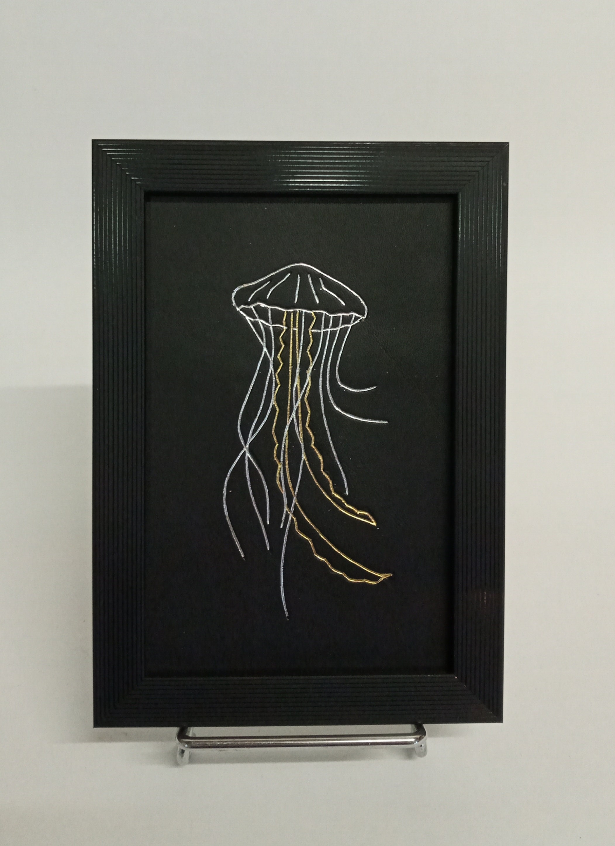 Tableau en Cuir Doré à Chaud, La Méduse