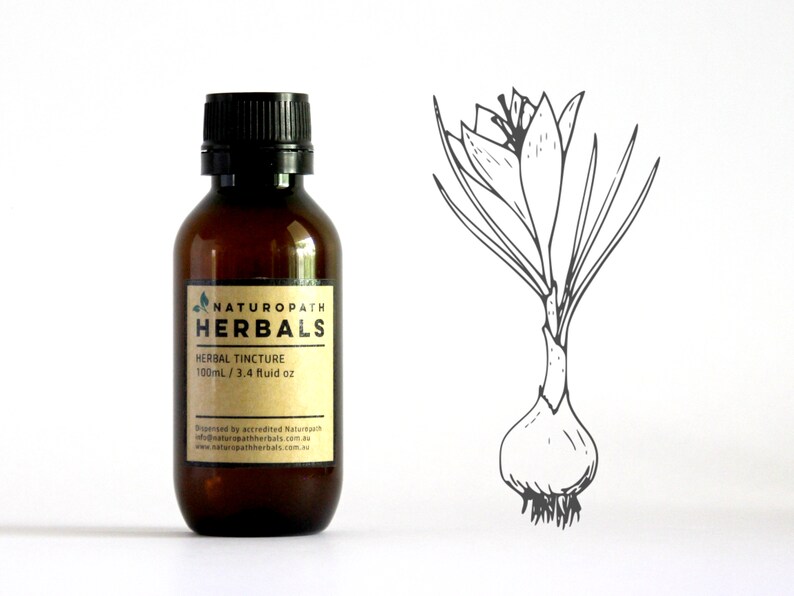 SAFFRON // Crocus sativus // Herbal Tincture Liquid Extract Etsy