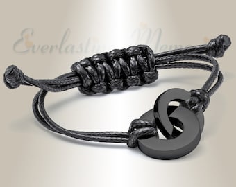 EVR Memories Black Stainless Steel Timeless Bracelet Cremation Jewelry - Cremation Bracelet - Ships From The USA - Unisex Style
