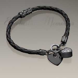EVR Memories Black Forever Bracelet Cremation Jewelry - Cremation Bracelet - Ships From The USA - Perfect Gift For Every Occasion