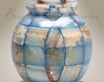EVR Memories Summer Sky Stone Cremation Urn - Urn for Ashes