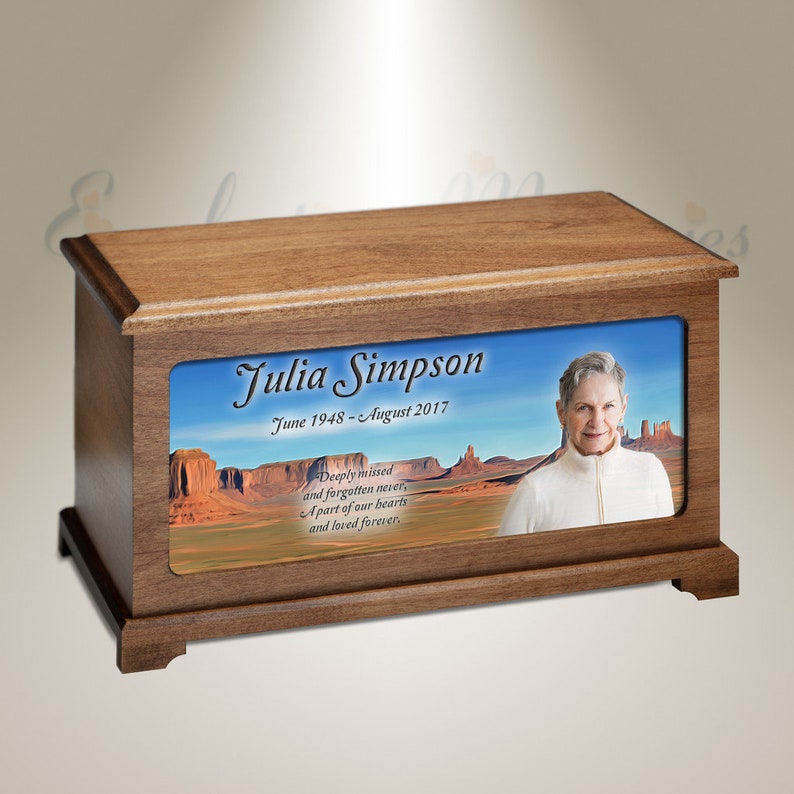 Urn Inscription Examples EVR Memories Arizona Desert Photo Cremation Urn Personalized With ...
