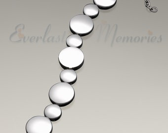 EVR Memories At Peace Bracelet Cremation Jewelry - Cremation Bracelet - Ships From The USA - Personalized - Unisex Style