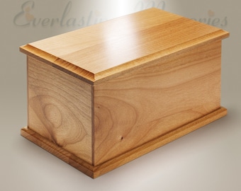 EVR Memories extra grote elzen crematie-urn - Made in Montana - VS - houten urn voor as