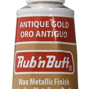  Amaco Rub 'N Buff Wax Metallic Finish, Antique Gold