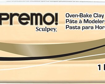 Sculpey Premo Polymer Clay 1lb-White/Ecru/Transluscent/Pearl