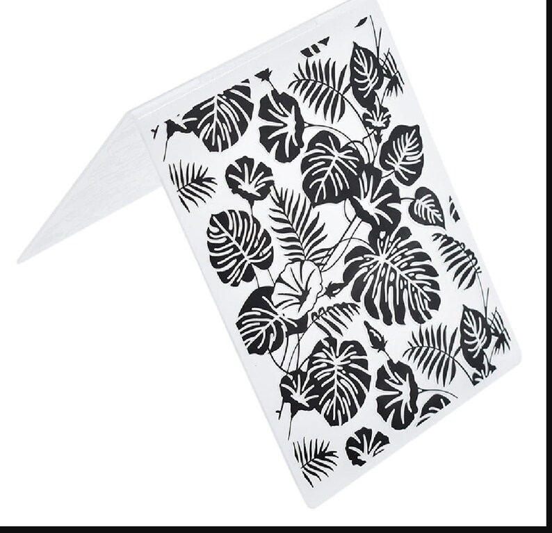 Leaves Embossing Folders for Polymer Clay Scrapbooking as Etsy