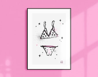 GET LUCKY - A3 Wall art gift, Sexy pants , sexy wall art, girlie gifts, lucky pants, gift for girlfriend, gift for best friend.