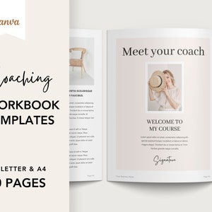 Coaching Workbook Templates for Canva - Business Coach - Coaching Ebook - Life Coach - Coaching Templates - Coaching Worksheets