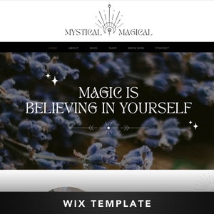 Mystical Magic Sales Page Template for Wix | Wix Sales Landing Page | Wix Website Template | Professional Wix Website Design