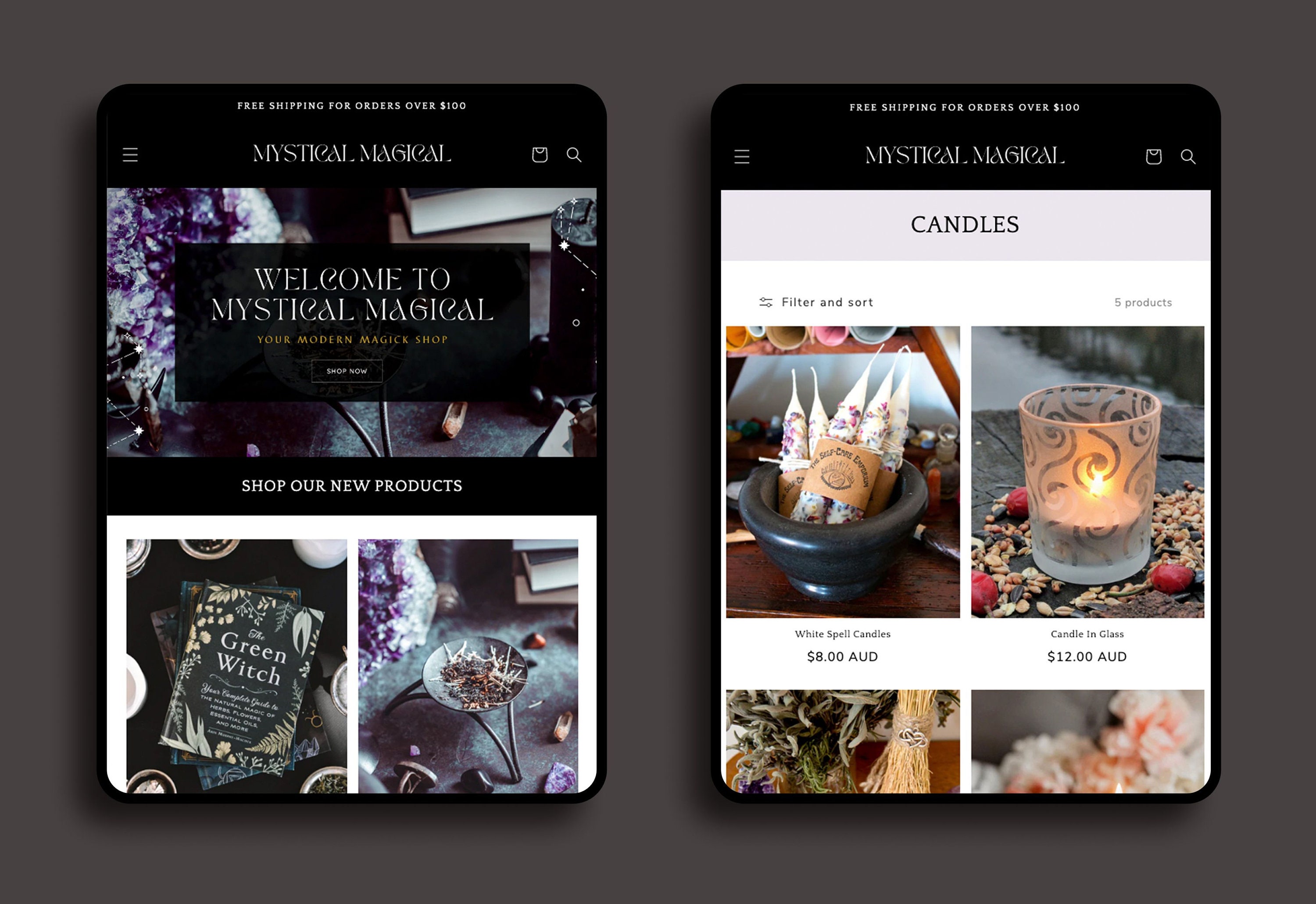 Mystical Shopify Website Theme | Enchanting Spiritual Design - Etsy