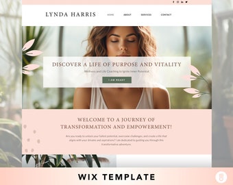 Wellness Coaching Wix Website Template | Modern Design