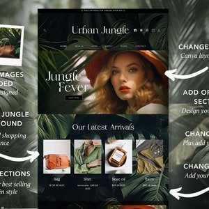 Urban Jungle Shopify Theme – Sage Green Website Template image 4
