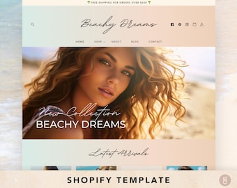 Pastel Gradient Shopify Theme – Dynamic Colorflow Website Template