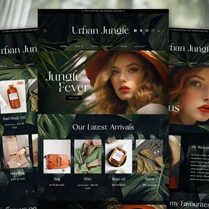Urban Jungle Shopify Theme – Sage Green Website Template image 3